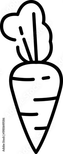 Carrot Line Icon