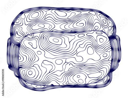 Abstract organic pattern with swirling lines and subtle topographic contours