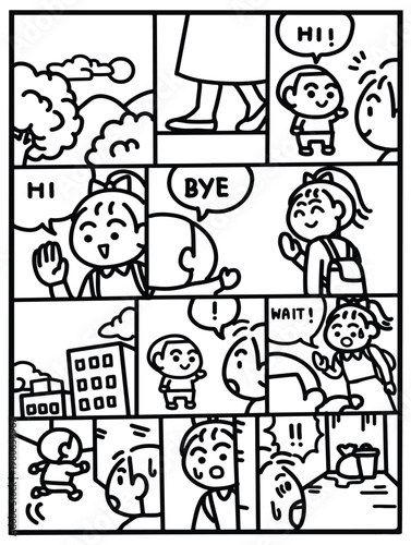 The Mysterious Encounter of the City Woman Comic Strip.