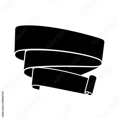 Black Leather Belt with Silver Buckle.