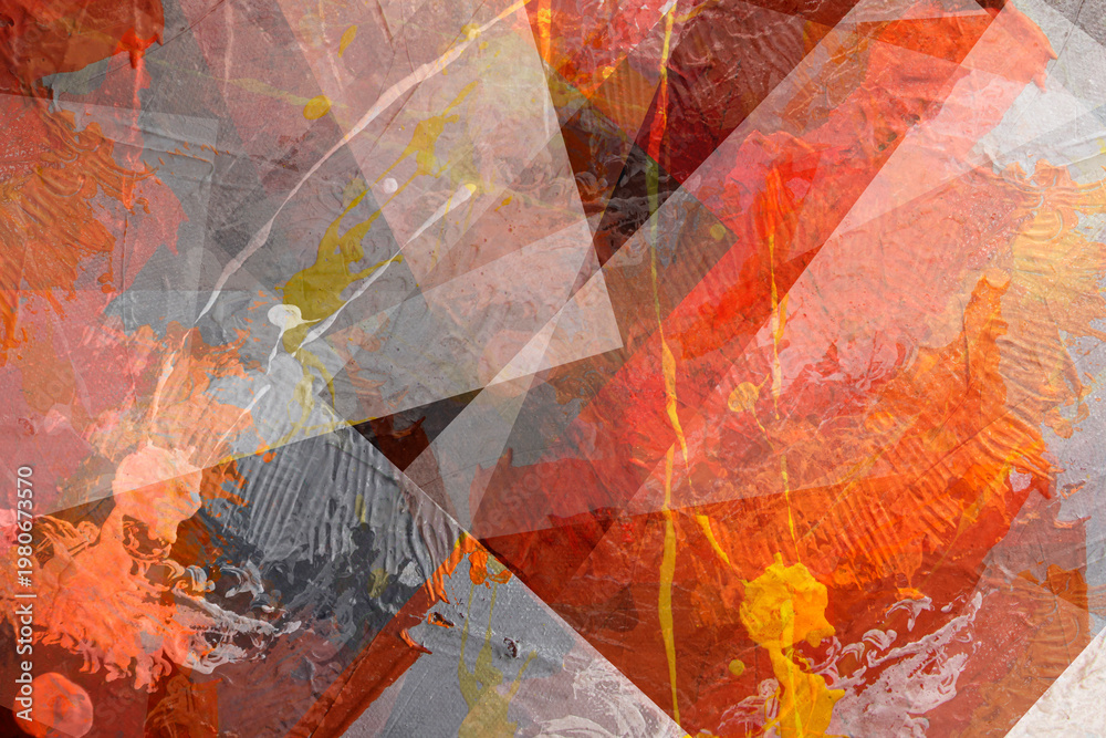 Fototapeta premium Grunge abstract background textured paper with watercolors