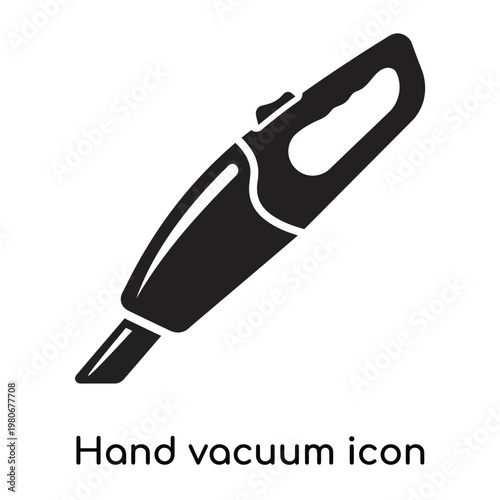 A black hand vacuum cleaner Vector