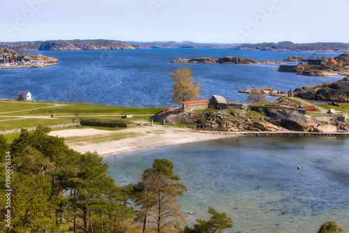 The Bautiful Beach at Kruttarnsbukta Korntin in Stavern, Norway