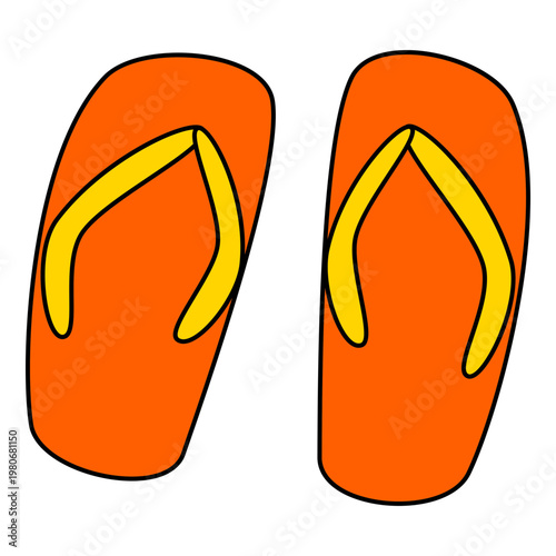 Summer flip flops sandals