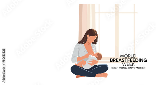 A mother breastfeeding her newborn baby in a comfortable indoor setting.