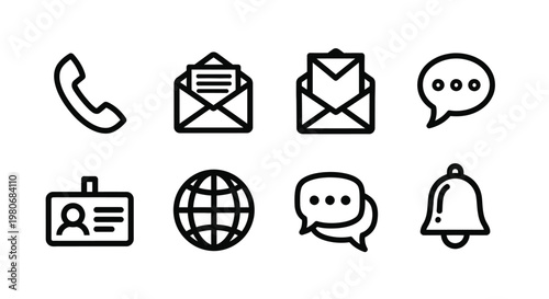 A collection of icons representing various activities and objects Vector