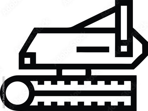 Heavy duty excavator machine with a powerful digging arm and robust crawler tracks