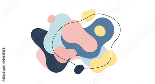 Colorful abstract shapes design elements 11.