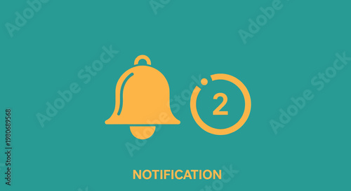 Notification Bell Icon Alert Symbol.
