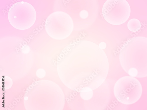 ふわふわキラキラのピンクグラデーション背景 光フレア風の幻想的デザイン