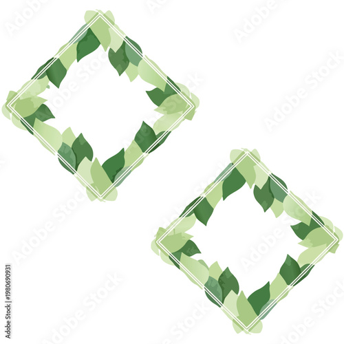 Abstract Green Geometric Shapes for Modern Design and Creative Projects