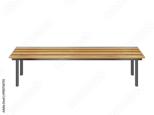 Wooden bench