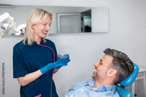 Fotografie Dental impression procedure