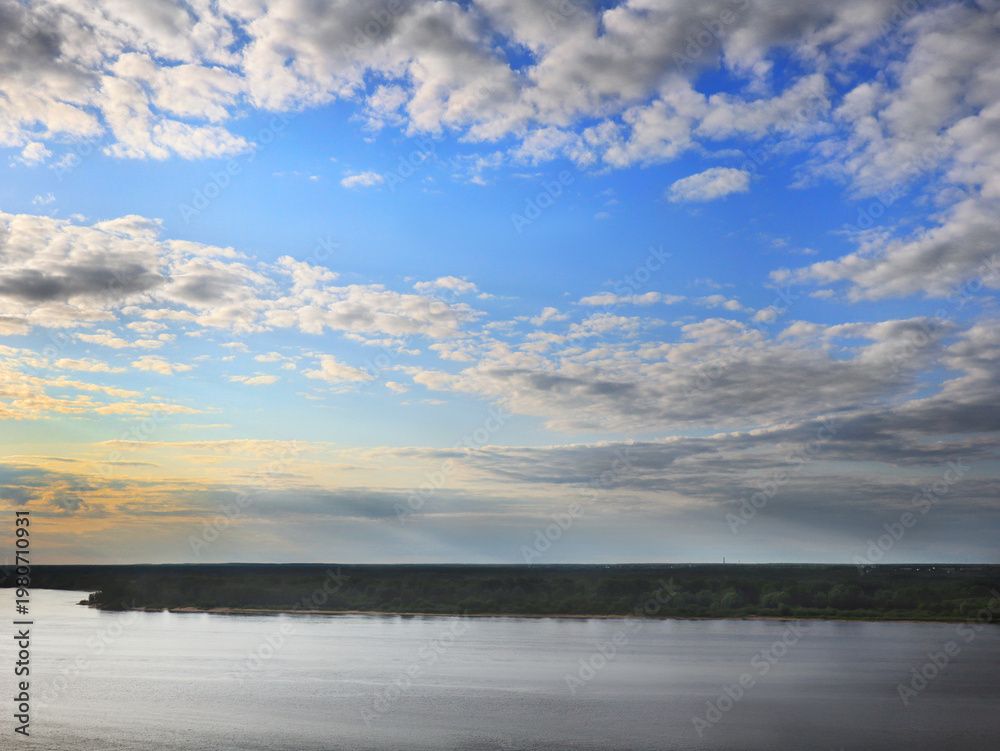 Fototapeta premium Volga river landscape
