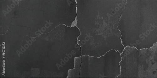 A 3d vector illustration of a ripped paper map outline of Europe over a grey cracked concrete wall featuring a lightning storm above the old town's geography