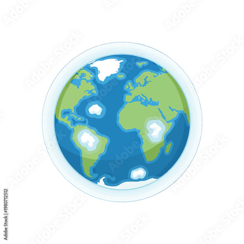 Earth Globe Planet World Map.