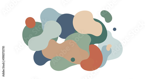 Colorful abstract shapes and forms.