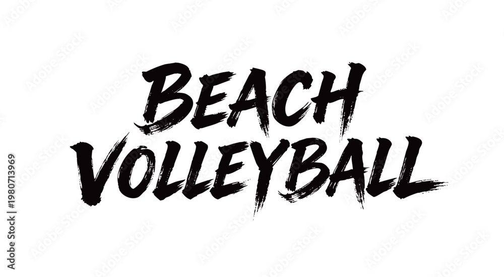 Obraz premium BEACH VOLLEYBALL Handwriting