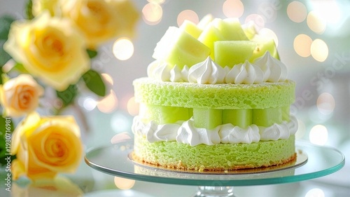 父の日　メロンのケーキ