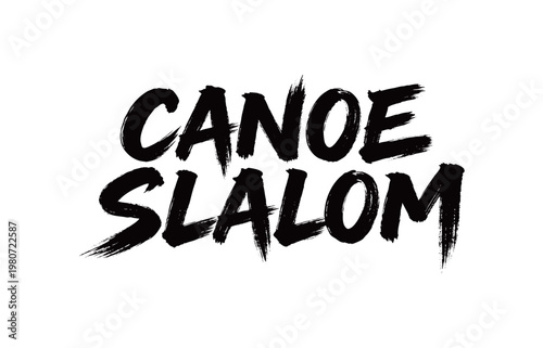 CANOE SLALOM Handwriting
