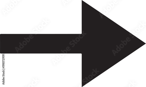 Black right pointing arrow on white background