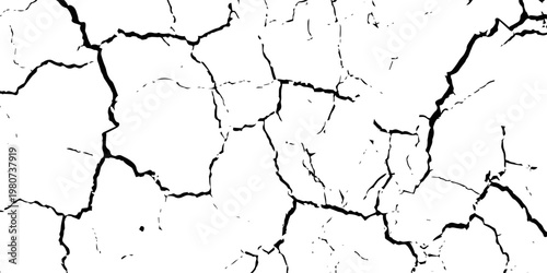 Distress Grunge Texture. Seamless Pattern. Halftone Old, Retro Background. Broken, Cracked Wall Texture. Scratched, Dirt Print. Black and White Grunge Style. Noise Rough Design. Vector Illustration.