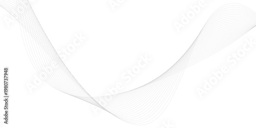 Abstract wave element for design. Digital frequency track equalizer. Stylized line art background. Vector illustration. Wave with lines created using blend tool.