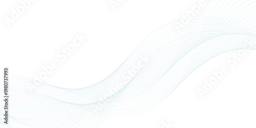 Abstract wave element for design. Digital frequency track equalizer. Stylized line art background. Vector illustration. Wave with lines created using blend tool.