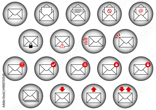 メールのイラスト集