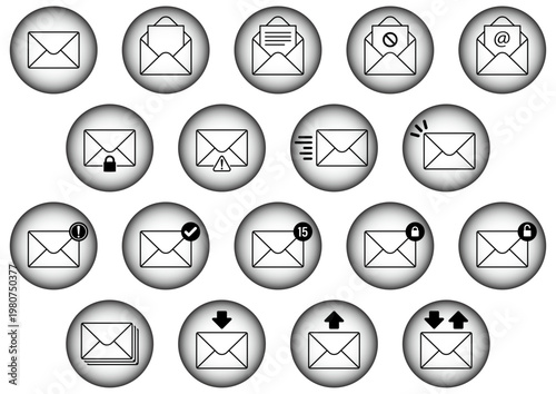 メールのイラスト集