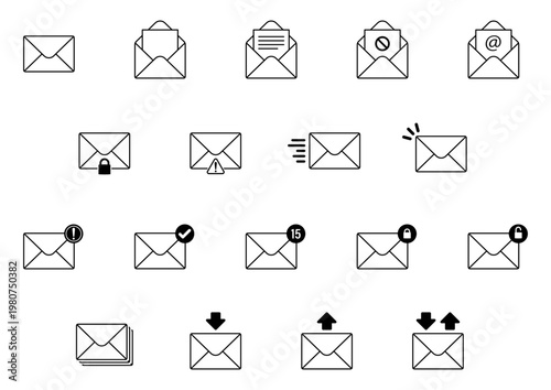 メールのイラスト集