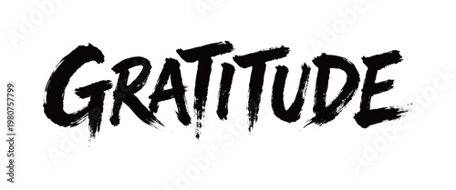 GRATITUDE Handwriting