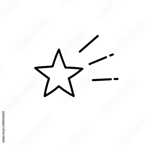 輝きを放つ星のアイコン