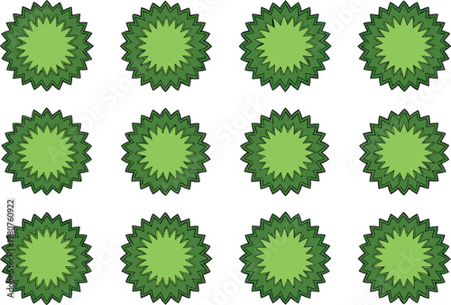 Green floral pattern seamless repeat