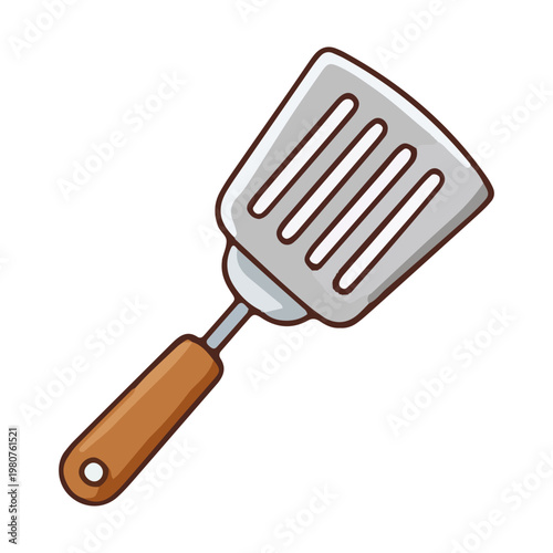 Metal Slotted Turner Kitchen Utensil