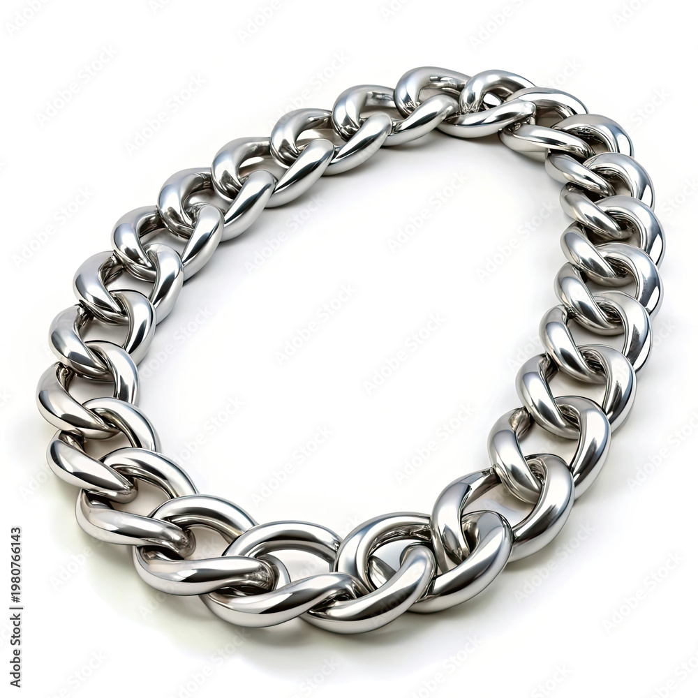 Obraz premium 3d silver chain
