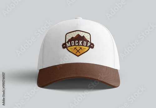 Blank Cap Mockup Isolated on White with Soft Shadows – Clean Apparel Branding