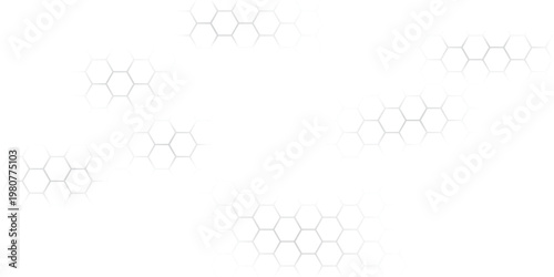 Abstract background of hexagons pattern and chemical engineering, genetic research, molecular structure. Vector illustration for innovation technology concept