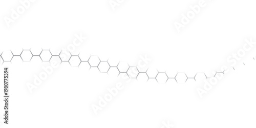 Abstract background of hexagons pattern and chemical engineering, genetic research, molecular structure. Vector illustration for innovation technology concept
