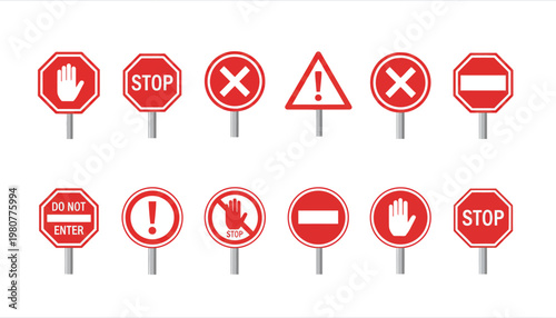Road Signs and Symbols set