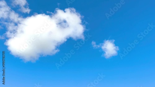 Radiant white cloud in the sky at midday