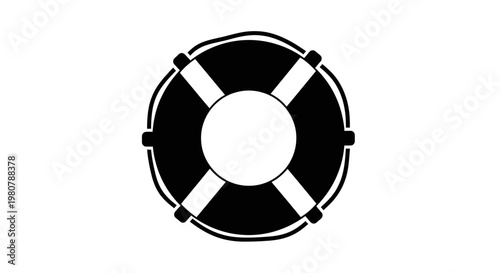 Life preserver ring buoy safety device.