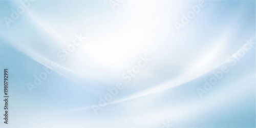 Abstract blue background with smooth flowing waves soft light lines and gentle gradient creating a modern digital design