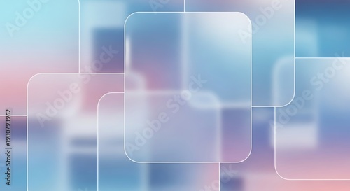 abstract geometric shapes vector illustration with pastel colors and flat design