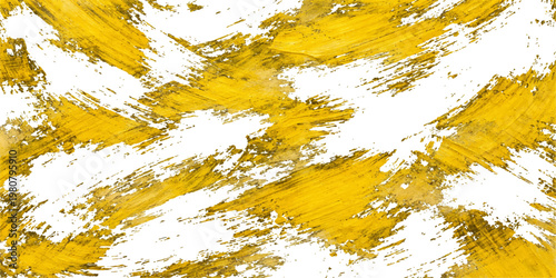 Artistic yellow paint splashes and colorful watercolor ink splatters create a grunge textured pattern with brush strokes and orange drops on a decorative paper background vector illustration