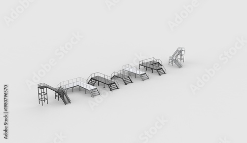 Obraz na płótnie crossover stairway platform