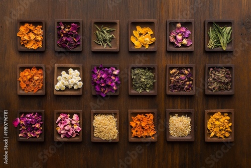 Herbal tea culture: loose leaf mixture for relaxation and wellness