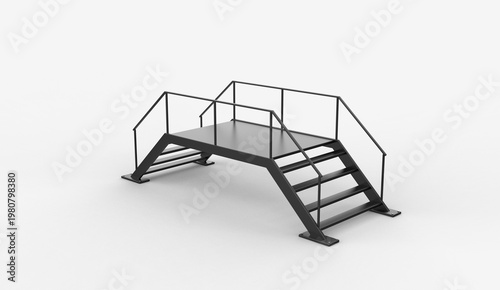 crossover stairway platform