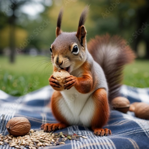 Commonly seen in urban parks squirrels are known for raiding bir