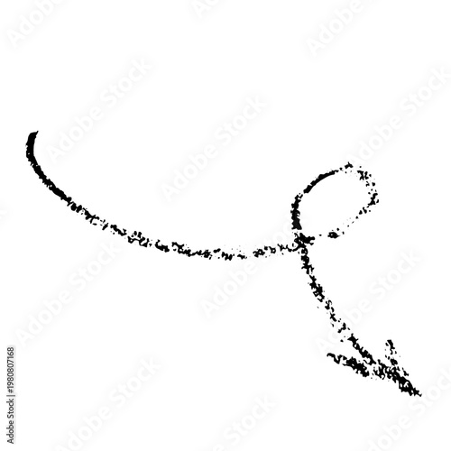 Wave Crayon Hand Drawn Arrow